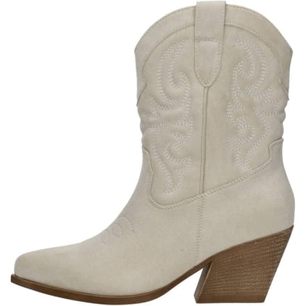 SUB55 Western boots Enkellaarsjes Hak - beige - Maat 40