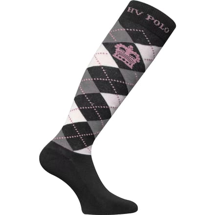 Hv Polo Sokken Hv Polo Argyle Zwart-grijs