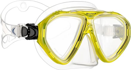 Salvimar Francy Pro Duikmasker Transparant,Geel Man,Vrouw