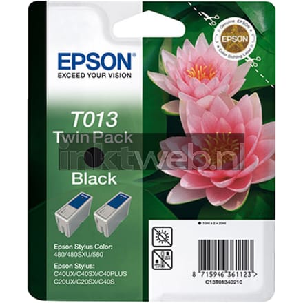 Epson T013 Double Pack zwart (Origineel)