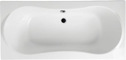 Badland LONG ligbad 170 x 80 cm wit met baddrager