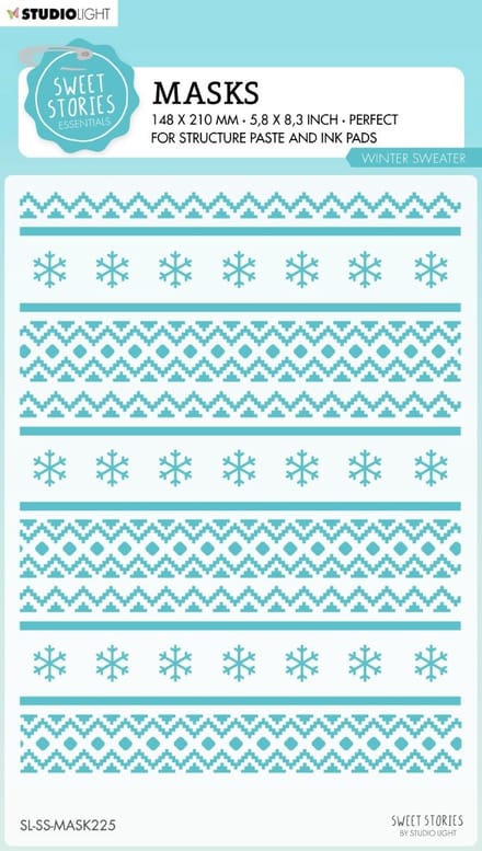 Mask stencil Sweet stories - Winter sweater nr. 225