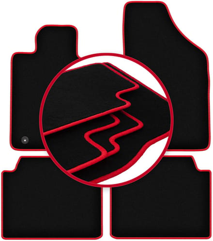 CARLUX-RED automatten voor: Renault Safrane liftback (1992-2000)