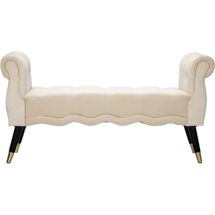 Bankje Paris Crema/gold 120×40×60 cm