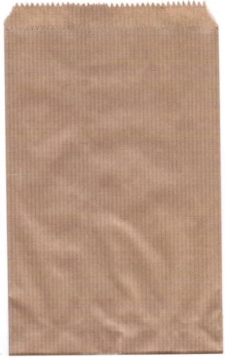 Papieren zakjes - 10 x 16 cm - Bruin - Set 50 stuks