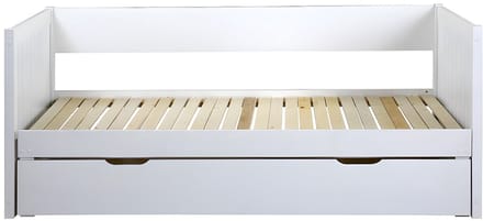 Vente-unique Bedbankje hout wit 90 x 190 cm