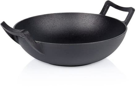 Vilde Pan Gietijzer - 32 cm - Geschikt voor Inductie - Zwart