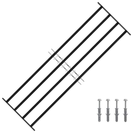 vidaXL - Raam - Beveiligings - Grille - 175 - x - 60 - cm - Gegalvaniseerd - staal