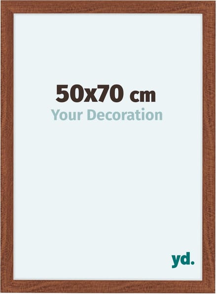 Your Decoration - Fotolijst 50x70 cm - MDF - Walnoot - Como