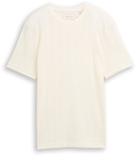 Tom Tailor Denim - T-shirt van katoen - Maat M - Wool White