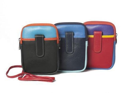 Burkely multicolour reis schouder/heup tasje Blauw