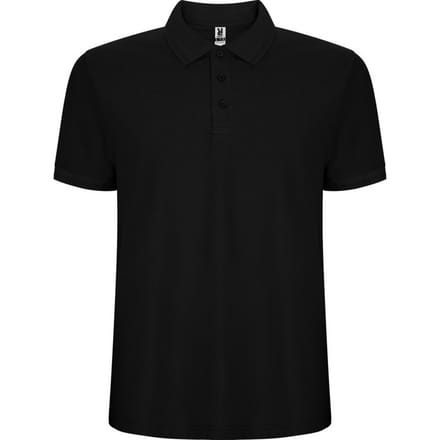 Roly Heren Pegaso Premium Effen Polo Shirt (Zwart)