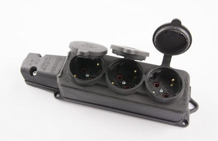 Stekker, Koppeling en Stopcontact Set van Massief Rubber 16A/250V