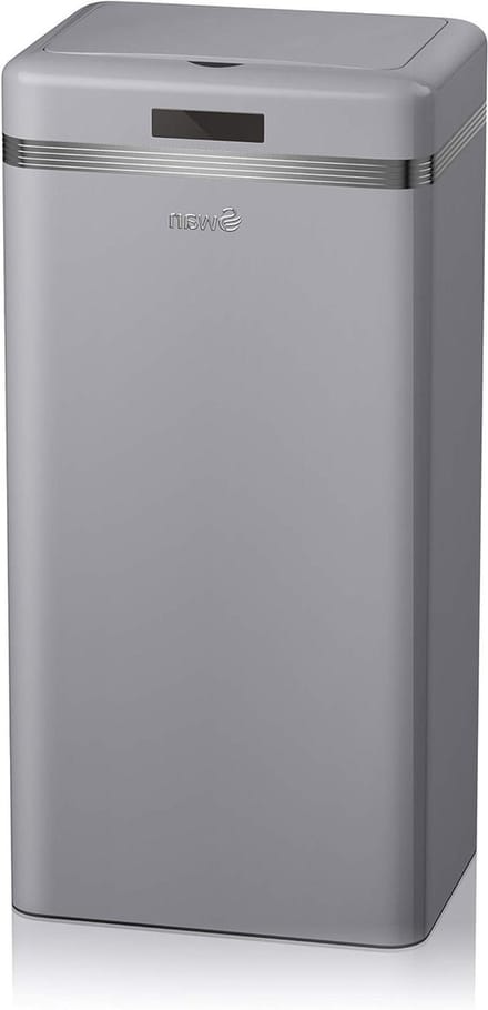 Square Sensor Waste Bin - Grey