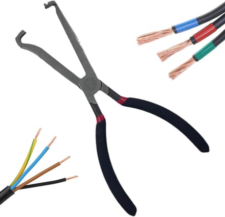 Elektrische Scheidingstang - Connector Tang - Auto Reparatie - Robuust Koolstofstaal - 20 cm - Zwart