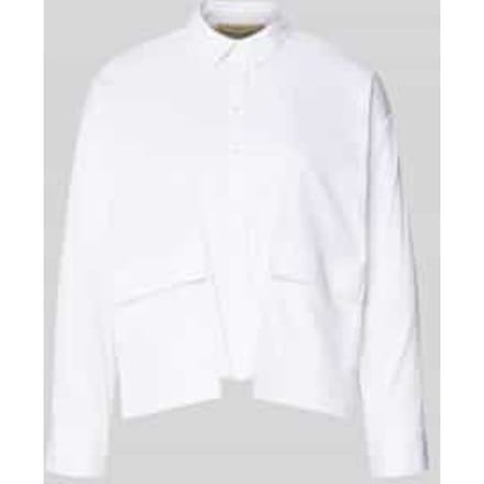 regular fit blouse met klepzakken