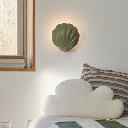 Nordlux Wandlamp Konchi met kabel en stekker, groen