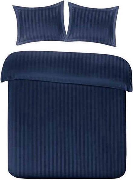 Papillon Dekbedovertrek Hotellinnen Navy - 200x200/220 cm - Katoen Satijn