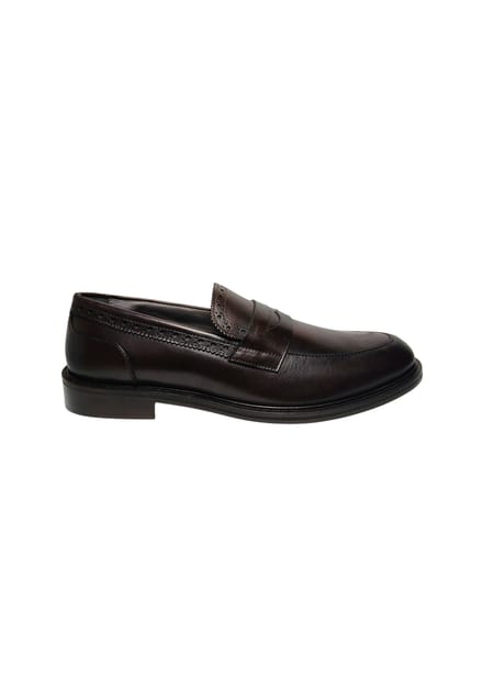 sb10092M1mua0301 Pollini Man Bruin leer