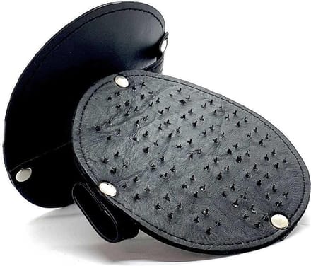 Black Label - Lederen Vampire Hand Pad - Zwart