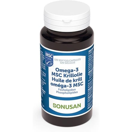 Bonusan Omega-3 MSC Krillolie 120 Capsules