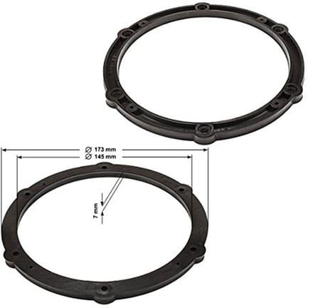 Luidsprekerringen adapter 165mm voor Citroen, Peugeot, Toyota, Opel