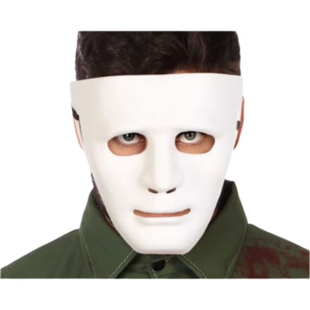 Atosa Wit Halloween Masker - Volwassenen