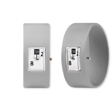 TOO LATE - siliconen horloges - Analog - Grey - Polsmaat M