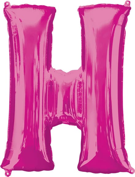 Amscan Folieballon Letter H 66 X 81 Cm Roze