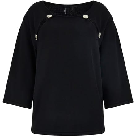 GUESS Marciano By  Chiara Cut Out Top Jet Black Größe: S | Longsleeves Outlet | Damen | Schwarz