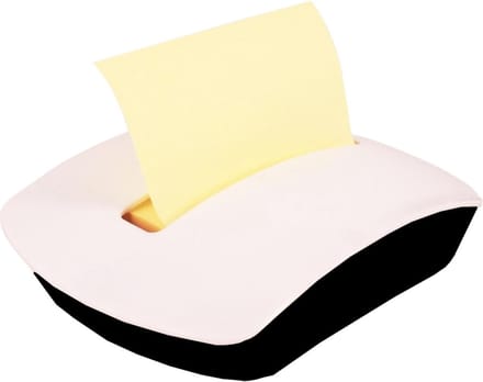 Stick'n Bureauhouder - Z-note Inclusief memoblok - 76x76mm - Pastel Geel - 100 memoblaadjes