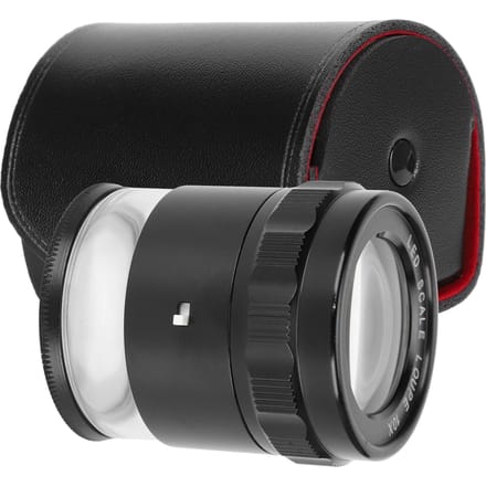 8LED 10X Vergrootglas Loep met Schaal Hoge Definitie Verstelbaar Vergrootglas