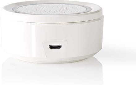 Nedis SmartLife Sirene - Netvoeding - 8 melodieën - 85 dB - Android / IOS - Wit
