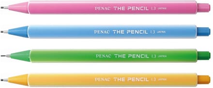Penac The Pencil - Vulpotlood - Mechanical pencil - 1.3 mm - 4 pack