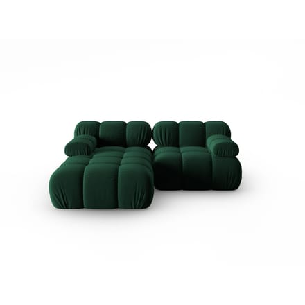 Modulaire-3-zitshoekbank Tropea links velvet | Milo Casa