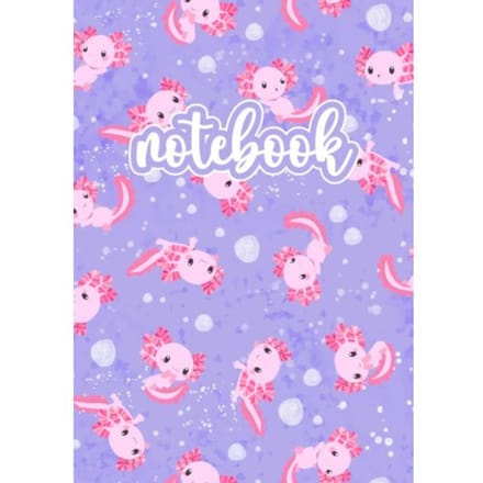 Axolotl Notebook Rosa/Lila - The Lilli Bird