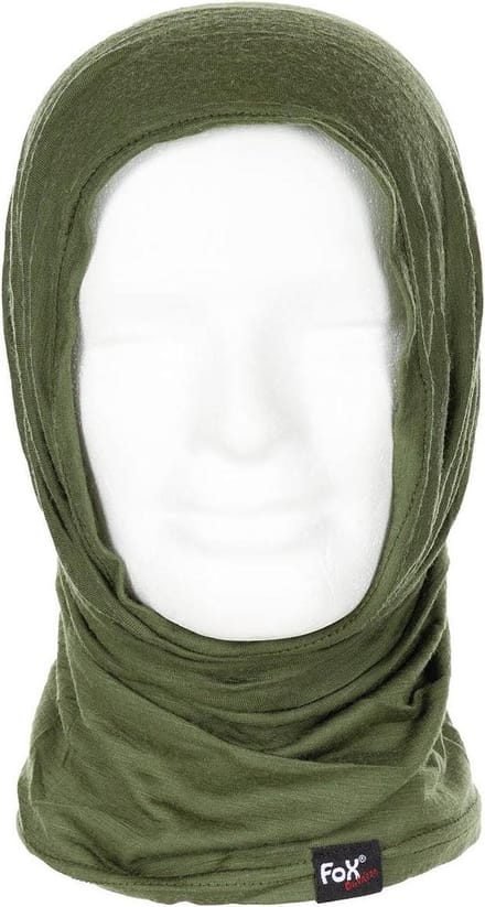 Fox Outdoor - Kolsjaal  -  "Merino Lite"  -  legergroen