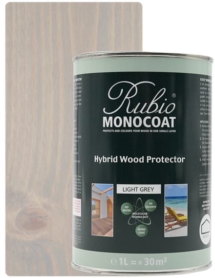 Rubio Monocoat Hybrid Wood Protector Light Grey 1L 132542