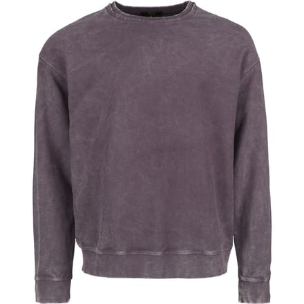R.E.D. Rock-Engineered Design Paarse sweater met open naad bij de hals - Heren - L