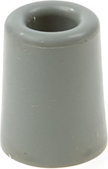 Deurbuffer - rubber - grijs - 50 x 30 mm - deurstopper met schroef bevestiging