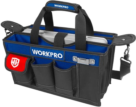 WORKPRO WP281006 Gereedschapstas 390 mm opvouwbaar met schouderriem professioneel
