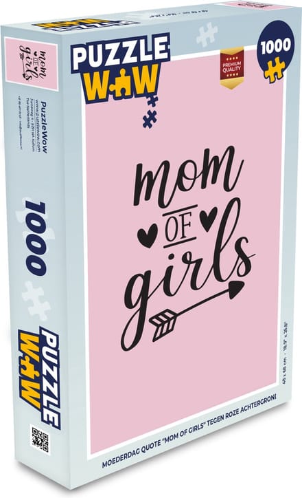 Puzzel Meisjes - Mama - Quotes - Legpuzzel - Puzzel 1000 stukjes volwassenen