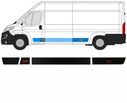 Sierlijsten set voor Peugeot Boxer 2018- / Links