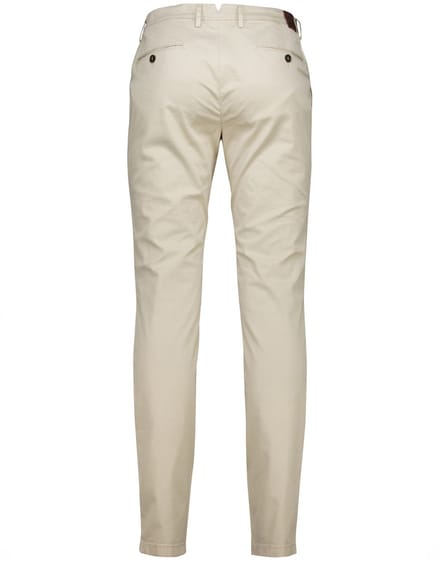 Pantalon Gardeur Subway beige katoen slim fit