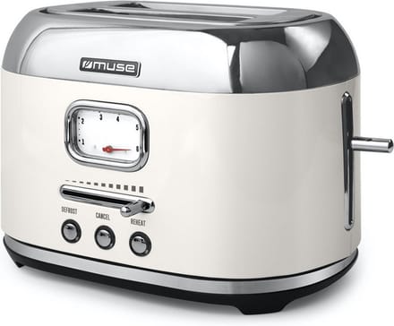 MS-120SC - Muse broodrooster, 1.000 W, creme