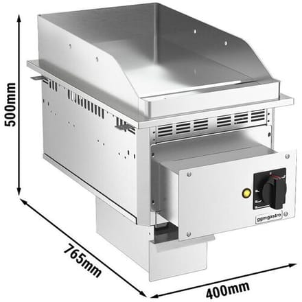 GGM Gastro Elektro Einbau Bratplatte - 4,5 kW - Glatt - Bratfläche: 344x484mm
