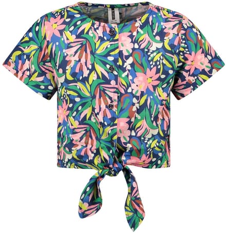 Meisjes blouse - Happy jungle AOP