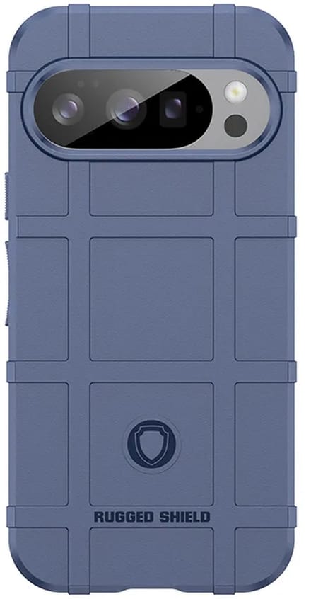 MobyDefend Hoesje - Geschikt voor Google Pixel 10 / Google Pixel 10 Pro - Rugged Shield TPU Backcover - Blauw