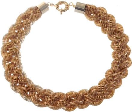 Behave - Gevlochten Korte Ketting Goudkleur - Elegant Accessoire - Dames