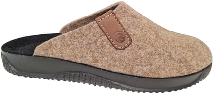 Rohde 2782 17 Pantoffels Beige Vilten Heren Open Sloffen - Beige - 40